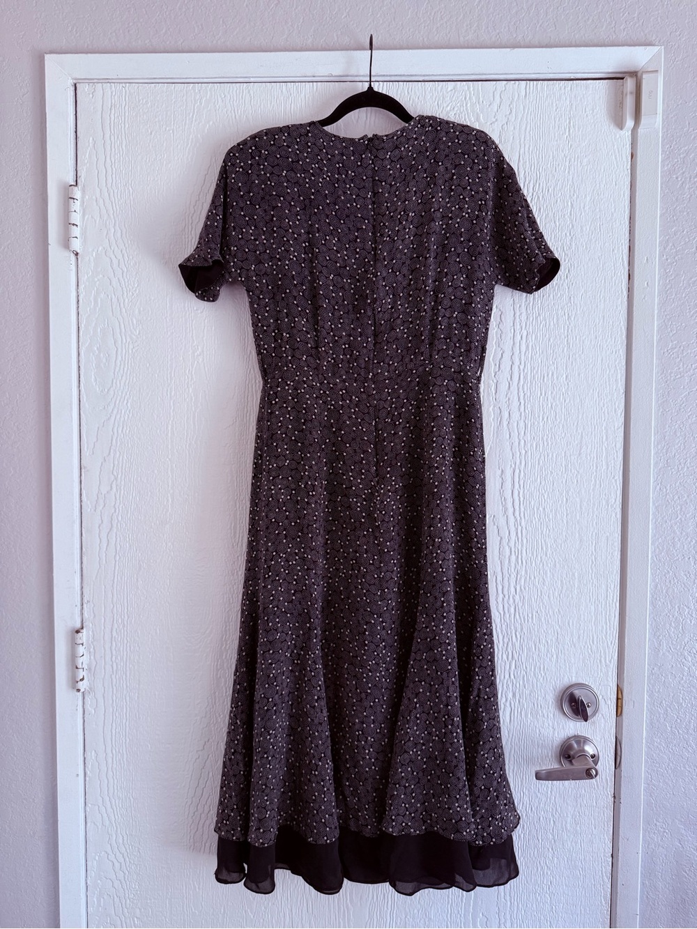 Kay Unger New York  Classic  Silk Short-Sleeve Midi Vintage Dress. size 10 - Picture 3 of 8